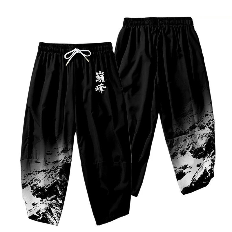 Kuro-Kimono Print Print Buddha Stones (Kimono Top not included)