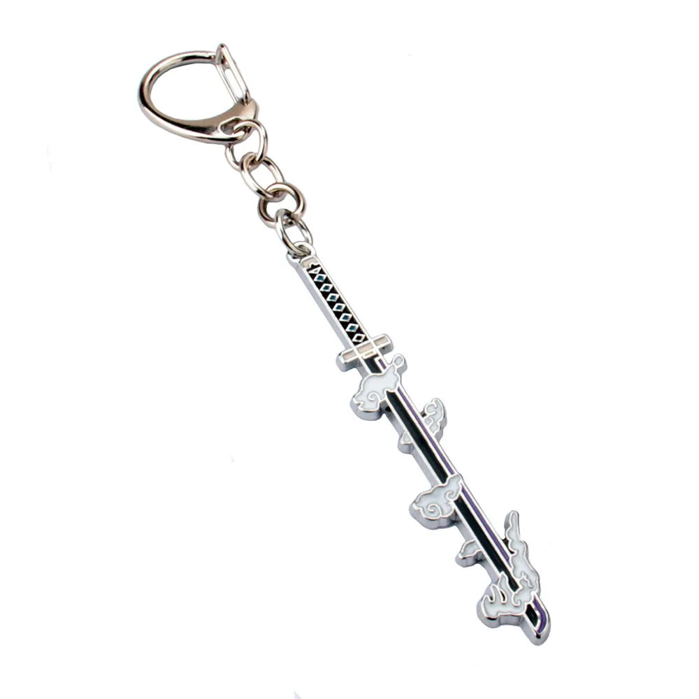 Anime Demon Slayer Kimetsu no Yaiba Keychain Anime Cosplay Sword Key Chains Metal Pendant Keyring llaveros Accessories Gifts
