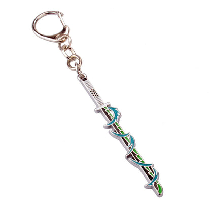 Anime Demon Slayer Kimetsu no Yaiba Keychain Anime Cosplay Sword Key Chains Metal Pendant Keyring llaveros Accessories Gifts